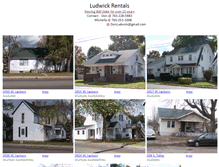 Tablet Screenshot of ludwickrentals.com